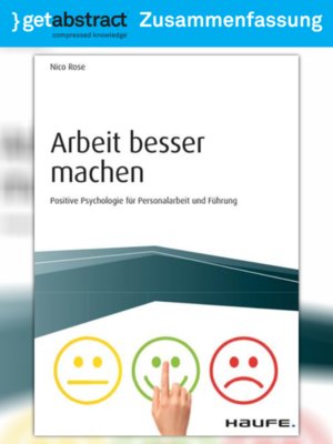 cover image of Arbeit besser machen (Zusammenfassung)